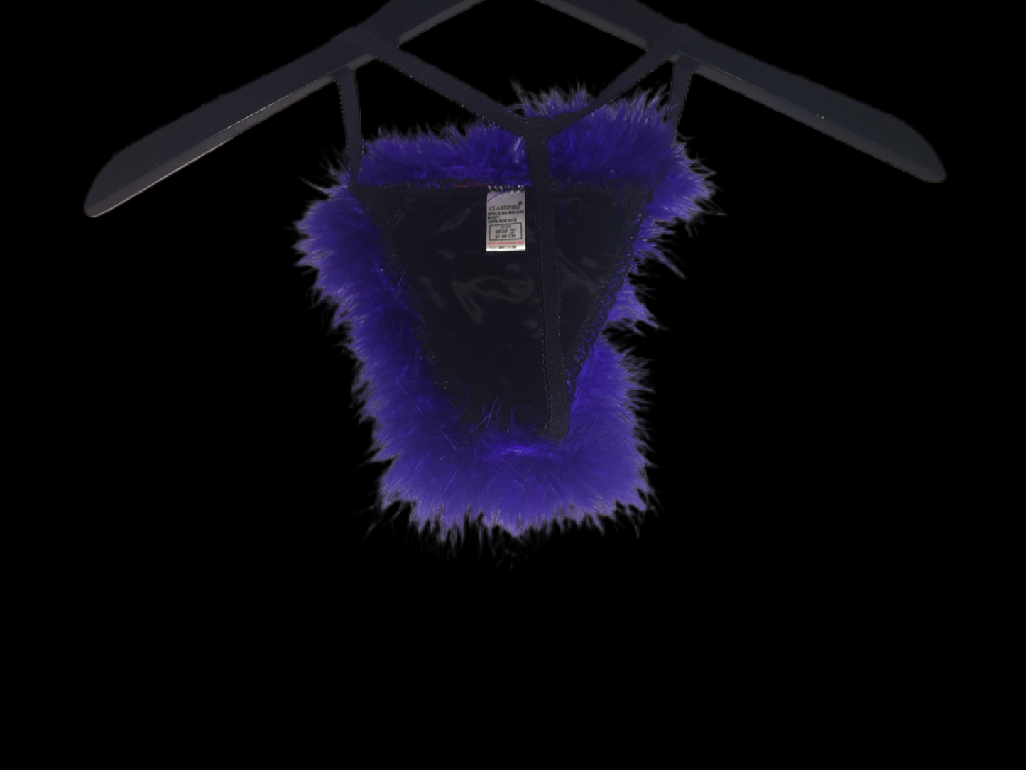 Blue Feather Pantie