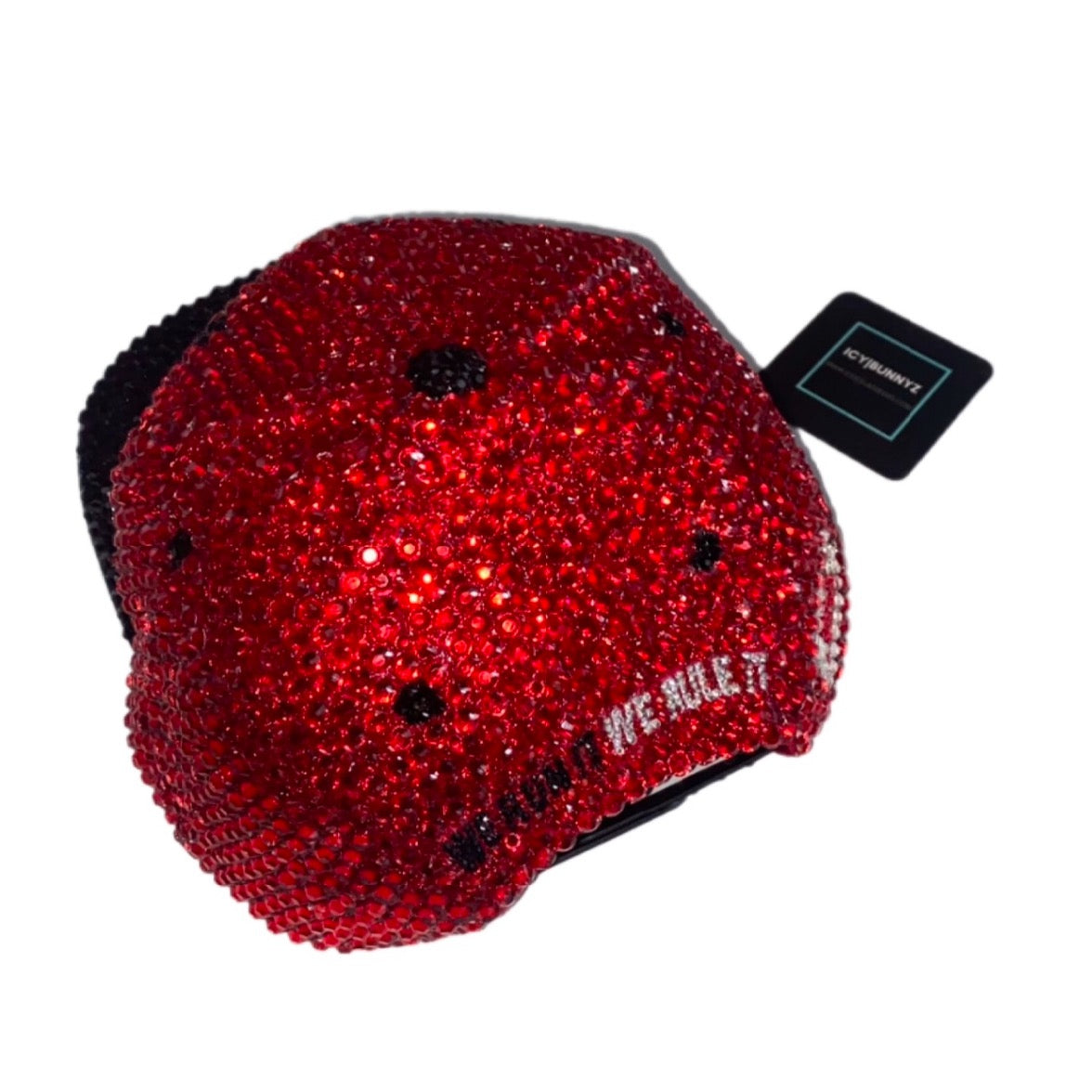 Nikki Bella Stay Fearless Red Custom Crystal Top & Hat Bundle
