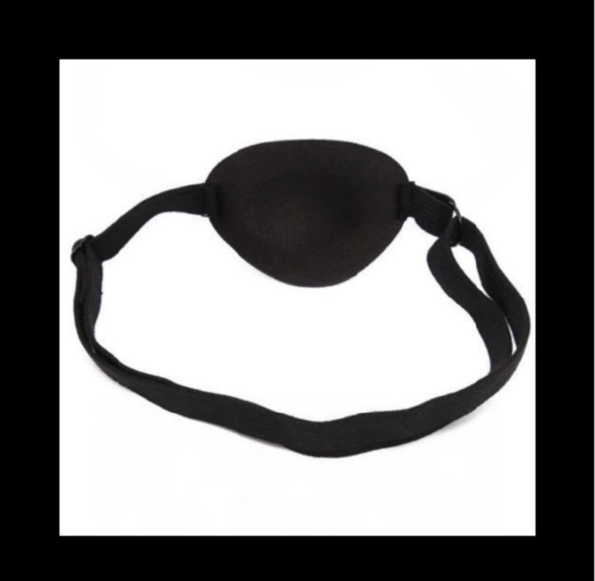 Crystal Diamond Padded Adjustable Crystal Eye Patch