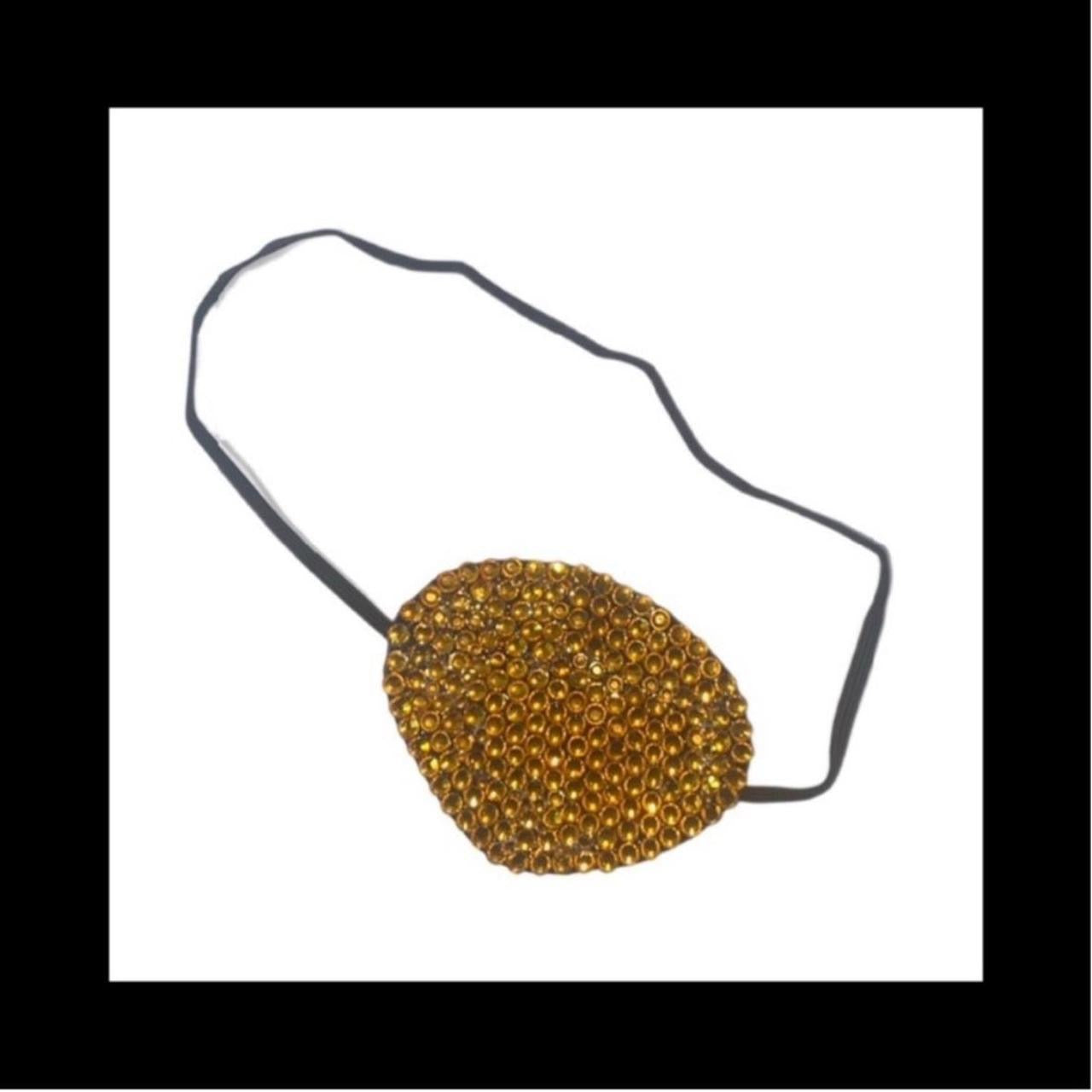 Topaz Gold Fancy Crystal Eye Patch