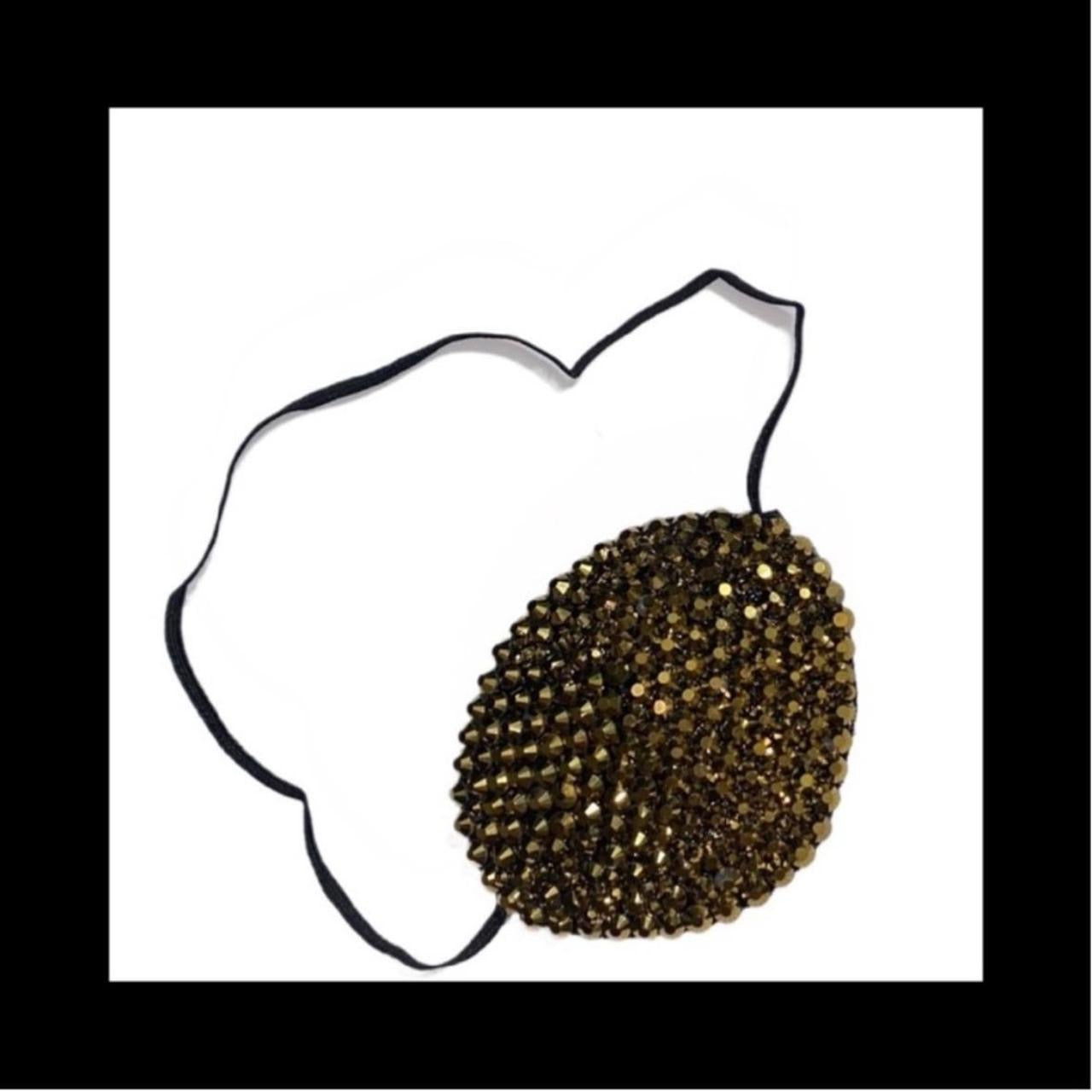 24K Gold Fancy Crystal Eye Patch