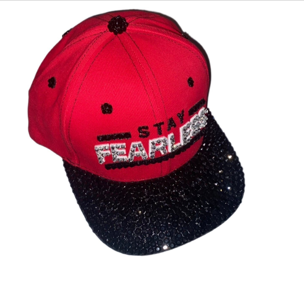 Nikki Bella Stay Fearless Custom Rhinestone Crystal Hat