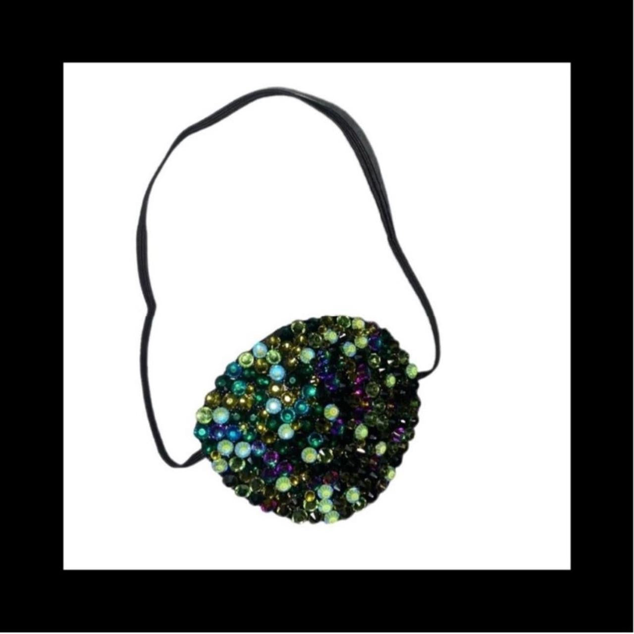 Green Mix Fancy Crystal Eye Patch