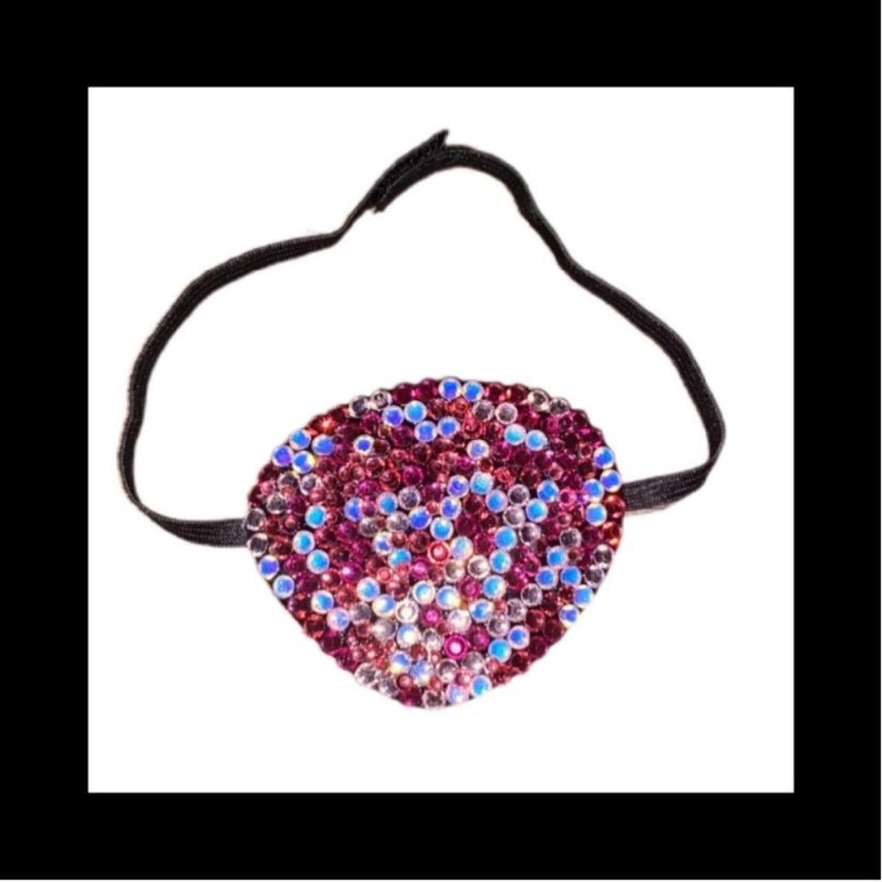 Pink Mix Crystal Diamond Fancy Crystal Eye Patch