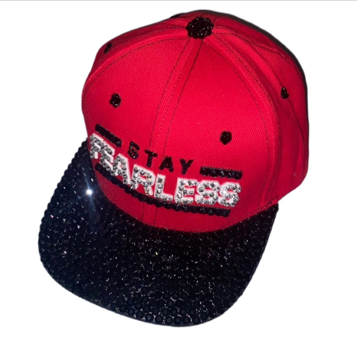 Nikki Bella Stay Fearless Custom Rhinestone Crystal Hat