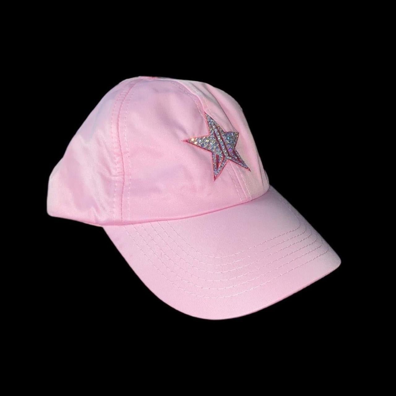 JSC Baby Pink Dad Cap With Vitrail Luxe Crystals