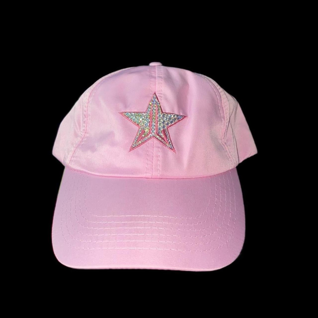 JSC Baby Pink Dad Cap With Vitrail Luxe Crystals